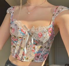 Mode Kawaii, Diy Vetement, Looks Vintage, Mode Outfits, Corset Top