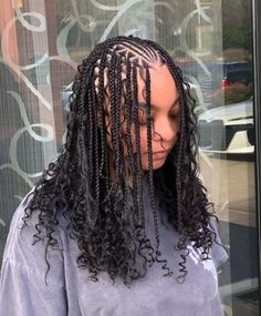 Freestyle Fulani Braids, Freestyle Fulani, Flip Over Fulani Braids, Fulani Braids Hairstyles, Hair Braid Designs, Finger Waves Short Hair, Vacation Hairstyles, Cute Curly Hairstyles, Braids Hairstyles Pictures