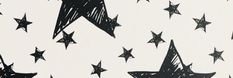 black and white drawing of stars in the sky