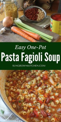 easy one pot pasta fagioi soup recipe