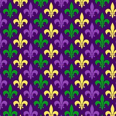 a purple and green pattern with fleurons on it