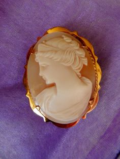 Gorgeous Cameo 1950 Italian  vintage high quality by RAKcreations, $242.00 Cameo Jewelry, Cameo Brooch, Brooch Vintage, Frame Art, Gold Art, Plate Frames, Vintage Italian, Vintage Brooches, Brooches