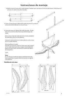 the instructions for how to make an origami bird with wings and tail feathers