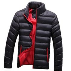 Autumn Winter Warm Windbreaker Men Jackets Mens Coats Casual, Quilted Jacket Men, Quilted Outerwear, Casual Outwear, Duck Down Jacket