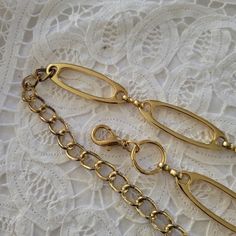 Gold Tone Chain Link Belt 36 To 44" Gucci Belt Women, Gucci Gg Belt, Golden Belt, Cowgirl Belts, Link Belt, Fabric Glitter, Braided Leather Belt, Gold Belts, Black Rope