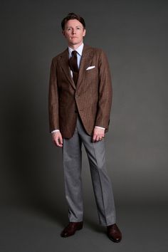 A handmade bespoke jacket crafted from our famous "Summer Tweed" fabric. This one is for the guys who live in warm places, who don't get to enjoy the joys of wearing heavy tweeds. This fabric - a blend of tropical wool and silk - has all the texture, character, charm and versatility of a traditional tweed - but is lightweight, breathable and designed for warm climates. If you're looking for a go-to jacket that can do it all - this is an excellent choice. Bespoke Jacket, Herringbone Jacket, Suit Shirts, The Guys, Tweed Fabric, Tailored Jacket, Custom Tailoring, Tie And Pocket Square, Pocket Square