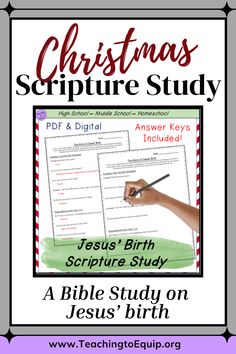 the bible study on jesus'birth and christmas script