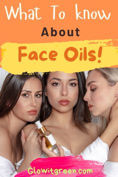 Find out how and why to use face oils at Glowitgreen.com! While there are many myths about face oils, they are incredible natural ingredient and one of the best ways to treat your skin for their anti-aging, glowing skin properties! Click for more information for the best oils to use for each skin type and get beautiful skin! Natural Face Oil, Face Oils, Beauty Oil, Best Oils, Vegan Skincare, Natural Face, Diy Skin, Green Beauty, Flawless Skin