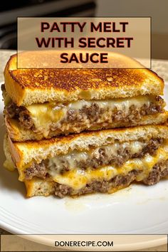 A Patty Melt with Secret Sauce is a diner classic that combines juicy beef, caramelized onions, gooey melted cheese, and perfectly toasted bread. What takes this comfort food to the next level? The tangy, creamy secret sauce that ties it all together! This recipe is perfect for a hearty lunch or an easy dinner that will please everyone at the table. Patty Melt Sauce Recipe, Patty Melts With Secret Sauce, Secret Sauce Recipe, Patty Melt Recipe, Classic American Diner, Hamburger Recipes Patty, Venison Burgers, Best Sandwich Recipes, Sandwich Sauces