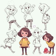 Look like chara from undertale Character Design Cartoon, Flow Art, 동화 삽화, Inspiration Illustration, 디즈니 캐릭터, Pinterest Design, Cartoon Girls, Hair Flow, Drawing Faces