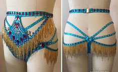 Show girl fringed g-string panty Burlesque Bottoms, Burlesque Costumes Diy, Burlesque Accessories, Fringe Bra, Vintage Circus Costume, Crystal Bralette, Burlesque Fashion, Fringe Shorts