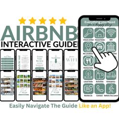 an iphone with the text arbn interactive guide