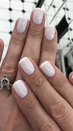 Clear French Manicure, Neutral Nails Short, Tip Nail Designs, French Manicures, Lilac Nails, French Tip Nail Designs, Nice Nails