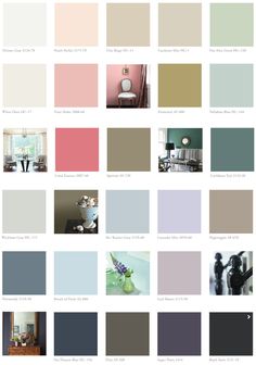 the color scheme for an interior design project