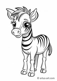 a zebra with stripes on it's face and the words, artus art