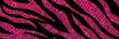 pink glitter zebra print with black and white stripes