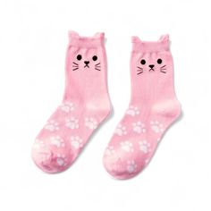 Cat Cartoon Crew Socks with Paw Pattern. Includes adorable cat theme gift box, perfect for gifting! One Size. Includes 3 pairs of socks:1x Pink, 1x Gray and 1x White. Adorably wrapped in ready to gift box. Arrives ready to gift in cute shipping box with gift box carefully packed inside. Playful Pink Socks For Gift, Playful Pink Socks For Gifts, Soft Casual Socks For Gift, Casual Soft Socks Gift Set, Casual Soft Socks For Gifts, Pink Comfortable Socks For Gift, Comfortable Pink Socks For Gift, Comfortable Pink Socks For Gifts, Comfortable Pink Socks As A Gift