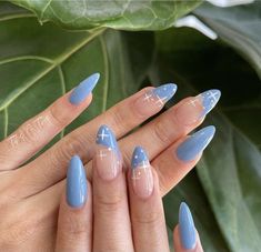 Silver Prom Nails Acrylic, Natural Short Nails, Aura Nail, Nail Designs For Spring, Witchy Nails, Easter Nail, Nails Yellow, Easter Nail Designs, Basic Nails