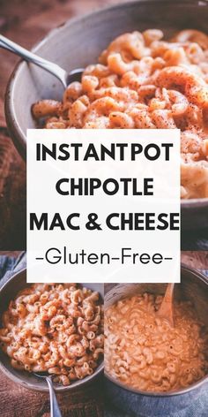 instant pot chipotle mac and cheese with text overlay