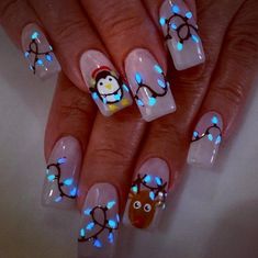 Holiday Themed Nails, Makeup Nails Designs, Nail Design Inspiration