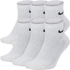 Beach Socks, Performance Training, Nike Socks, Nike Kids, Athletic Socks, Fashion Design Clothes, Sporty Style, Ankle Socks, Large White