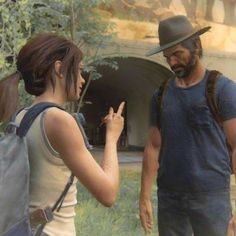 the last of us's characters talking to each other