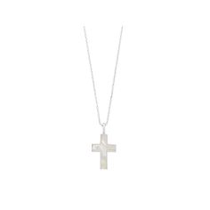 Texas A&M Aggies Celebrate your faith with this elegant fine silver plated mother-of-pearl cross pendant necklace.Click on this JEWELRY & WATCHES GUIDE to learn about fit, styles, materials and more! Clasp: lobster-claw Nickel free Metal: brass Length: 18.82 in. + 2-in. extender Packaging: boxed Plating: fine silver Finish: polished Chain type: linkSTONE DETAILS Stone type: mother of pearl Total weight: 1/2 ct. Center stone size: 9.5 mm x 14.62 mm Gemstones may have been treated to enhance their White Cross Necklace With Pearl Pendant, Silver Cross Jewelry With Pearl Pendant, Silver Cross Pendant Pearl Necklace As Gift, Silver Pearl Necklace With Cross Pendant For Gift, White Cross Necklace With Medium-length Chain, Cross Pendant Necklace, Fine Silver, Cross Pendant, Lobster Claw