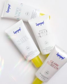 What's your skin in the mood for today? 💛 Unseen Sunscreen - 100% clear and invisible with a natural finish 🌼 Mineral Sheerscreen - Lightweight and super blendable with a satin finish ✨ Glowscreen - Pearlescent tint with a glow-boosting finish ☀️ Mineral Mattescreen - Skin-perfecting with a matte finish #butfirstsunscreen Face Sunscreen, Skin Care Essentials, In The Mood, Face Care, Body Skin