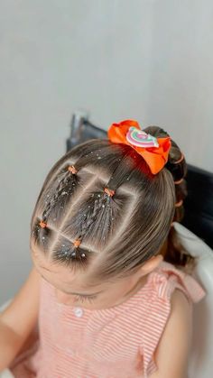 Fun Hair Ideas, Kids Haircut Styles, Simple Cute Hairstyles, Easy Hairstyles For Kids, Cute Natural Hairstyles, Lil Girl Hairstyles