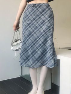 High Waist Bow Accent Plaid Mesh Midi Skirt - AnotherChill Midi Skirt Y2k, Cute Fall Fashion, Preppy Fabric, Mesh Midi Skirt, Hip Hop Fashion 90s, Slim Fit Skirts, Mesh Maxi Skirt, Street Y2k, 90s Hip Hop Fashion