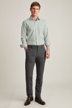 Free shipping and returns. Bonobos, home of better-fitting menswear and an easier shopping experience. Collar Stays, The Desk, A Dress, Grey Stripes, Striped Shirt, Dress Shirt, The Office, Looks Great, Gray Color