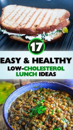 17+ Low-Cholesterol Lunch Recipes To Save Your Heart. Foods To Lower Cholesterol Meals, Low Cholesterol Low Sugar Recipes, Low Colestoral Lunch Ideas, Low Cholesterol Lunch, Chf Diet, Easy Low Cholesterol Meals, Heart Healthy Lunch, Low Colestoral Food Recipes, Low Cholesterol Meals