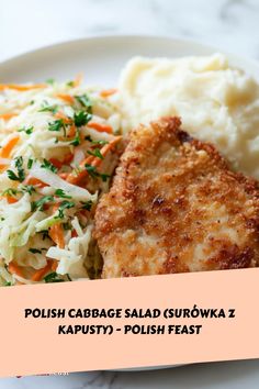 Enjoy a delicious and crunchy Polish Cabbage Salad, also known as Surówka z Kapusty. Our easy-to-follow recipe will guide you through this salad.