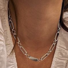 Alloy Chain Necklace As Gift, Alloy Chain Link Necklace As Gift, Gift Alloy Chain Necklace, Alloy Chain Link Necklace For Gift, Trendy Adjustable Chain Necklace, Trendy Round Choker Necklace For Gift, Gift Chain Choker, Round Chain Choker As Gift, Minimalist Chunky Chain Choker As Gift