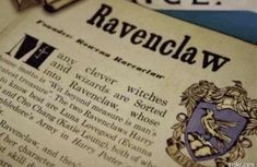 an old newspaper with ravenclaw on it