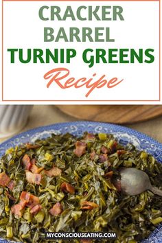 turnip greens recipe Cracker Barrel Turnip Greens Recipe, Turnip Greens Recipe, How To Cook Turnips, Greens Recipe Soul Food, Turnip Recipes, Southern Greens, Collard Greens Recipe, Turnip Greens, Collard Greens