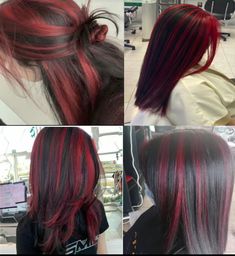 Halo Dyed Hair, Halo Hair Color, Red Halo Hair, Halo Hair Colors, Red Hair Looks, Hair Dyed, Hair Color Streaks, Dyed Hair Inspiration, Halo Hair