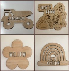 Wooden Kids Name Door Sign Perfect addition for your little ones room and makes a great gift! Choose from our designs or message us and we can custom make your own! Product Details: Material: 3mm thick Plywood  Size: Roughly 26cm x 20cm  Please be aware that as we use natural woods, occasionally grain and colour varies from product to product.  We always inspect our goods for quality to ensure you receive the best possible Australian made and designed products. Kids Room Door Signs, Room Door Signs, Kids Room Door, Kids Door Signs, Kids Door, Door Name Plates, Wood Names, Bedroom Signs, Kids Signs