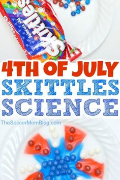 the fourth of july skittles science is fun and easy to make for kids