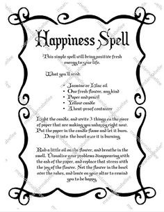 Witches' Happiness Spell Image Digital Clipart Instant Download Halloween Decor Gothic Pagan Spell Napkins for Dinner Party - Etsy Patience Spell, Empowerment Spell, Positivity Spell, Witches Dinner, Success Spell, Secret Apps, Witches Alphabet, Stay Grateful