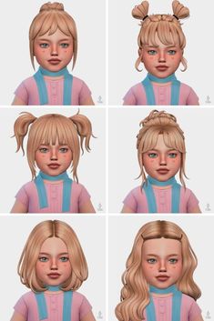 The Ultimate List Of Sims 4 Toddler Hair You Need to Download Now Sims 4 Toddler Hair, Sims 4 Cas Mods, Cc Folder, Pelo Sims