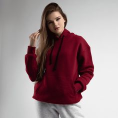 Fleece Hoodies are definitely a great fall outfit for chilly evenings and rainy days. A hoodie in rich burgundy color is great for walking, hiking with friends and shopping, shopping, traveling and just for home or rest. The hoodie looks great with jeans, a skirt, palazzos, joggers or sweatpants. It's modern great clothing for people of all ages. You will love our hoodie from the first time you put it on. ---FABRIC--- Due to its breathability, it is a fabric that has minimal sweating properties. It has a texture that can easily be a reason for choice in hot conditions. Due to its natural structure, it does not cause an allergic reaction.Fabric with fleece, which will keep you warm in cool weather. Also, the fabric is high quality and does not shake. ---MATERIAL : 70% organic cotton, 30% po Dark Red Hoodie, Sweatshirts Hoodie Women, Hiking With Friends, Solid Hoodie, Hoodie Oversize, Women Hoodies, Rich Burgundy, Hoodie Women, Cozy Hoodie