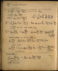 an old book with writing on it and lots of calculations written in cursive ink