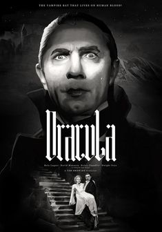 dracula movie poster with the name dracula on it