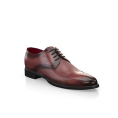 are handcrafted by individual order. Upper material is made by premium leather. Insole and lining materials - leather. Your new shoes will be handcrafted especially for you and delivered for free to your home or office in 1-2 weeks. Included option for free return and remake if the shoes do not fit.Only now all this is available at an exclusive price of $289.00.Proceed with you order now. Formal Lace-up Dress Shoes With Red Sole, Red Fitted Lace-up Dress Shoes, Business Lace-up Dress Shoes With Red Sole, Business Lace-up Leather Shoes With Red Sole, Business Leather Shoes With Red Sole, Luxury Burgundy Dress Shoes With Plain Toe, Luxury Burgundy Dress Shoes With Leather Sole, Luxury Burgundy Plain Toe Dress Shoes, Burgundy Leather Shoes With Cap Toe And Leather Sole