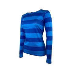 "Women's Blue's Clues / Josh Inspired Stripe Long Sleeve Shirt  Color - Blue Stripe Material - Poly/Cotton, Lightweight. Women's Size Chart -X-Small Across Chest:15.5\" From neck to bottom: 22\" -Small Across Chest: 16\" From neck to bottom: 22\" -Medium Across Chest: 17\" From  neck to bottom: 23\" -Large Across Chest: 18\" From  neck to bottom: 23\" -X-Large Across Chest: 20\" From  neck to bottom: 23\" -XX-Large Across Chest: 21\" From  neck to bottom: 23.5\" Brand New" Fitted Royal Blue Long Sleeve Top, Blue Fitted Long Sleeve Shirt, Nautical Shirt, Blue And White Striped Shirt, Striped Shirt Women, Blue's Clues, Blue Striped Shirt, Striped Long Sleeve Shirt, Navy Fashion