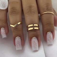 nails french Chrome Nails Designs, Fancy Nails Designs, Fake Nail, Nail Stuff, Cute Nail Art, Uñas Acrilicas, Fire Nails