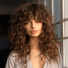 39 Cute Curtain Bangs Hair Ideas Trending Right Now Cute Curtain Bangs Hairstyles, Bangs Hair Ideas, Cute Curtain Bangs, Curtain Bangs Hairstyles, Long Hair Brown, Natural Curly Hair Cuts, Haircuts For Medium Length Hair, Bangs Hairstyles, Thick Curly Hair