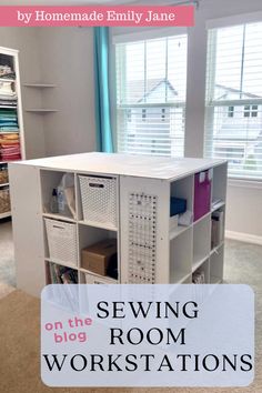 the sewing room workstations are organized and organized