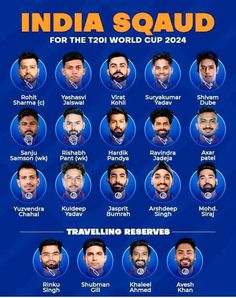 the india squad for the t20 world cup 2012 is shown in this poster from twitter